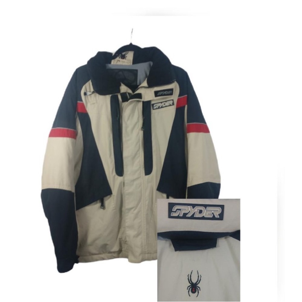 SPYDER Men's Color Block 8 Pocket Ski Jacket M